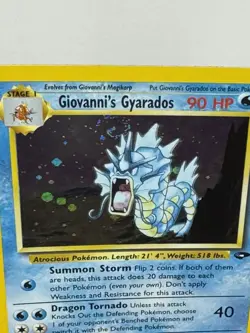Giovanni's Gyarados 5/132 Holo Rare English Gym Challenge WOTC Pokemon TCG - Image 6
