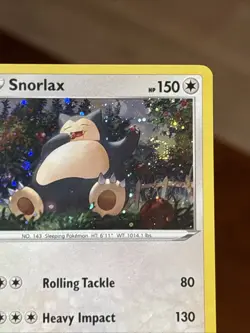 Bleed Error SWIRL Snorlax 140/202 - SWSH Promo Cosmos Holo Pokemon TCG NM - Image 1
