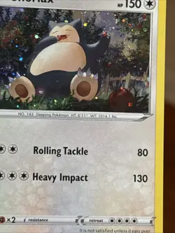 Bleed Error SWIRL Snorlax 140/202 - SWSH Promo Cosmos Holo Pokemon TCG NM - Image 3