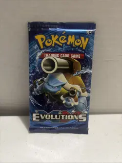 Pokemon XY Evolutions Booster Pack Sealed Blastoise Art - Image 1