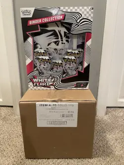 Pokemon White Flare Binder Collection 6 Box ✅sealed✅ Case - Image 1