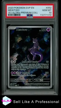 MEWTWO 151 ULTRA-PREMIUM COLL POKEMON SVP EN-SV BLACK STAR PROMO 2023 052 PSA 10 - Image 1