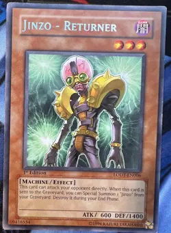 Yu-Gi-Oh! TCG Jinzo - Returner Light of Destruction LODT-EN006 1st Ed Rare LP - Image 11