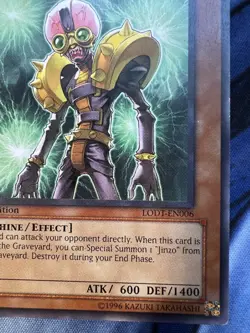 Yu-Gi-Oh! TCG Jinzo - Returner Light of Destruction LODT-EN006 1st Ed Rare LP - Image 4