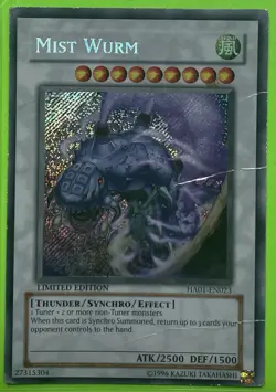 Yugioh Mist Wurm HA01-EN023 Secret Rare Limited Edition DMG - Image 1