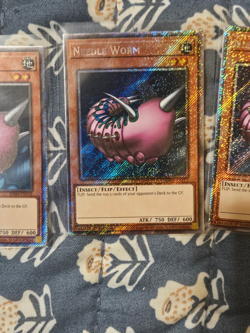 3x Yu-Gi-Oh! Needle Worm RA04-EN112 Platinum Secret Rare Playset - Image 11