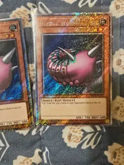 3x Yu-Gi-Oh! Needle Worm RA04-EN112 Platinum Secret Rare Playset - Image 6