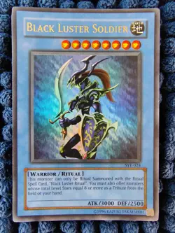 1996 Konami Yu-Gi-Oh! Evolution -Black Luster Soldier & Ritual Holos -SYE-024-25 - Image 3