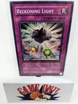 YuGiOh Beckoning Light TU02-EN005 Turbo Pack Unlimited Super Rare LP - Image 1