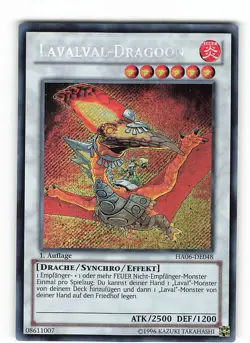 Yugioh LAVALVAL-DRAGOON, ha06-en048 Secret Rare English Near Mint 1st edition - Image 3