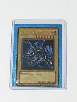 Yugioh Red-Eyes B Dragon LOB-070 Ultra Rare Holographic Holo Card - Image 1