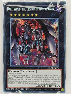 ㊙️ Yu Gi Oh - BLC1-EN006 Dark Armed, The Dragon Of Annihilation - Secret  SEALED - Image 2