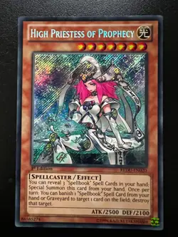 High Priestess of Prophecy REDU-EN020 Secret Rare 1st Edition Near Mint Yugioh - Image 3