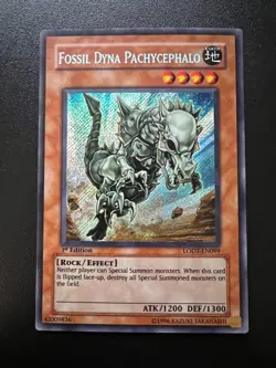 Fossil Dyna Pachycephalo LODT-EN099 Secret 1st Edition Near Mint Yugioh - Image 3