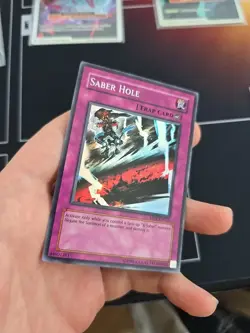 Saber Hole ABPF-EN073 Absolute Powerforce Unlimited LP Super Rare Yugioh Card - Image 2