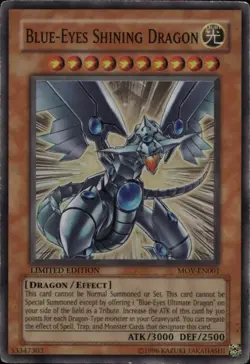 Blue-Eyes Shining Dragon  Super MOV-EN001  Yu-Gi-Oh! - Image 1