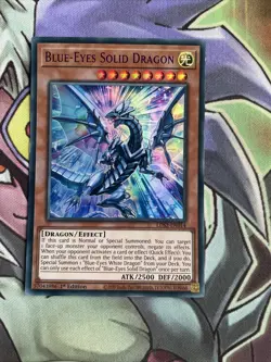LDS2-EN014 Blue-Eyes Solid Dragon Purple Ultra Rare 1st Edition NM Yugioh Card - Image 1