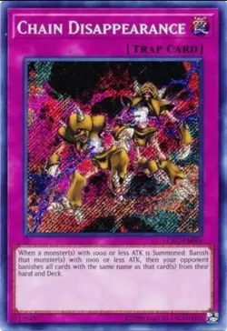 Yugioh Chain Disappearance Secret Rare LCKC Unlimited - Image 1