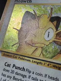 Meowth GB Promo 10 Black Star WoTC Pokemon Card Holo Foil Rare HP - Image 11