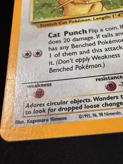 Meowth GB Promo 10 Black Star WoTC Pokemon Card Holo Foil Rare HP - Image 12