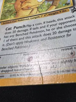 Meowth GB Promo 10 Black Star WoTC Pokemon Card Holo Foil Rare HP - Image 13