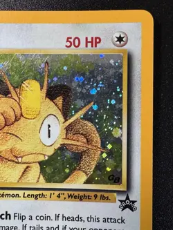 Meowth GB Promo 10 Black Star WoTC Pokemon Card Holo Foil Rare HP - Image 4