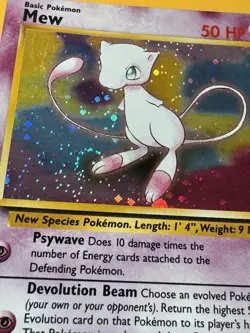 Mew WoTC Black Star Promo #9 Pokemon Card Holo Foil Rare Swirl LP - Image 11