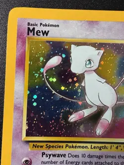 Mew WoTC Black Star Promo #9 Pokemon Card Holo Foil Rare Swirl LP - Image 3