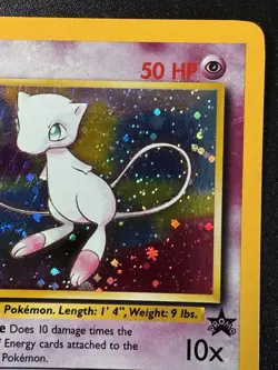 Mew WoTC Black Star Promo #9 Pokemon Card Holo Foil Rare Swirl LP - Image 4