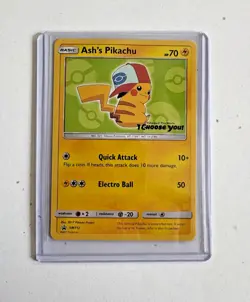 Ash's Pikachu #SM112 Pokemon Card I Choose You Promo - Image 1