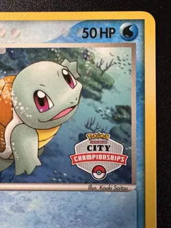 OC2007 City Championships Squirtle 63/100 Crystal Guardians Pokemon Card Rare MP - Image 4