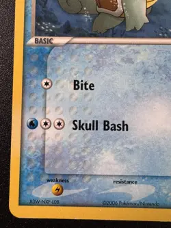 OC2007 City Championships Squirtle 63/100 Crystal Guardians Pokemon Card Rare MP - Image 5