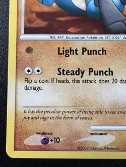 2009 SDCC Riolu 91/127 Platinum Comic-Con Exclusive Promo Pokemon Card Rare MP - Image 5