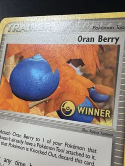 Winner Oran Berry 85/109 Ruby & Sapphire e-League Prize Pokemon Card Rare MP - Image 11