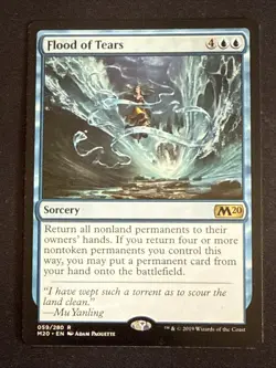1x  Flood of Tears (059) Core Set 2020 M20 LP MTG Magic the Gathering x1 MKE - Image 1