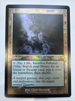 MTG Polluted Delta (Retro Frame Foil) Modern Horizons 3 NM - Image 1