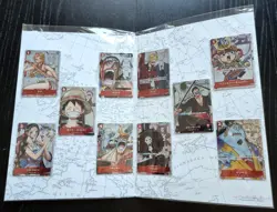 One Piece TCG Premium Card Collection 25th Japanese 10 Cards NEW in Folder - Image 4