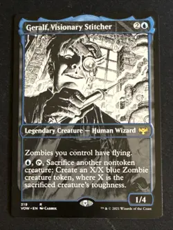 1x Geralf, Visionary Stitcher (319) Showcase  Innistrad: Crimson Vow LP MTG - Image 1
