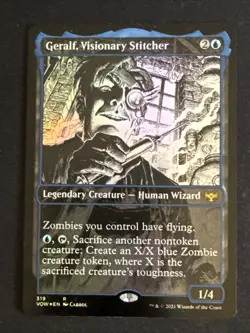 1x Foil Geralf, Visionary Stitcher Innistrad Crimson Vow Double Feature LP MTG - Image 1