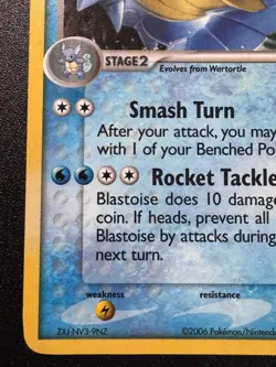 Blastoise 1/17 POP Series 3 Nintendo Promo Pokemon Card Holo Foil Rare MP - Image 5