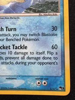 Blastoise 1/17 POP Series 3 Nintendo Promo Pokemon Card Holo Foil Rare MP - Image 6