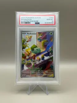 PSA 10 GEM MINT Bulbasaur 143/142 Stellar Crown Illustration  Pokemon Card - Image 1