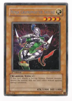 Yugioh - Ninja Grandmaster Sasuke SOD-EN019 -  1st Edition Rare - Image 1
