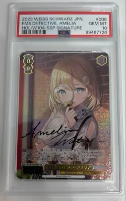 [Used] PSA 10 Weiss Schwarz Hololive Watson Amelia 008 SSP Foil Signed Card JP - Image 1