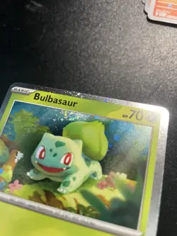 Bulbasaur 046 SWIRL S&V 151 Promo Card Cosmos Holo NM Pokemon 2023 - Image 2