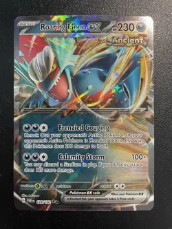 Roaring Moon ex 124/182 Sv04: Paradox Rift Holo RR NM Pokemon Card 2023 - Image 1