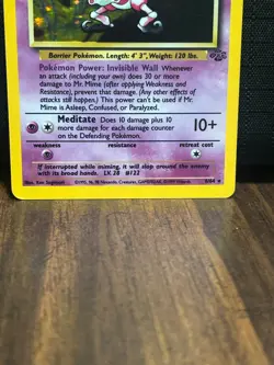 Mr. Mime 6/64 Holo Jungle Set Rare Pokemon Card WOTC LP-NM  - Image 3