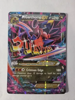 PokÃ©mon TCG XY Black Star Promo Mega M Garchomp EX Promo Card - Image 1