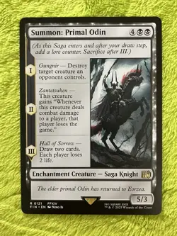 Summon: Primal Odin Final Fantasy Regular MTG - Image 1