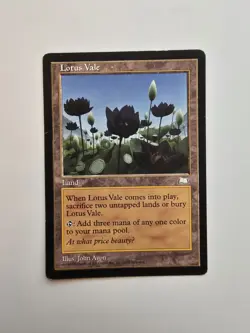 Lotus Vale Weatherlight MTG Magic the Gathering Land Dm-condition - Image 1